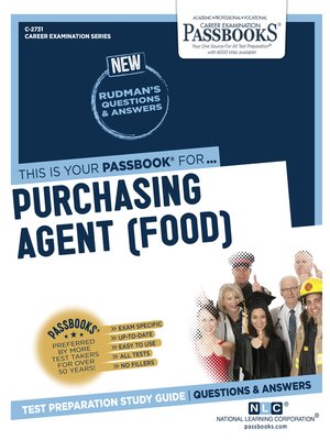 cover image of Purchasing Agent (Food)